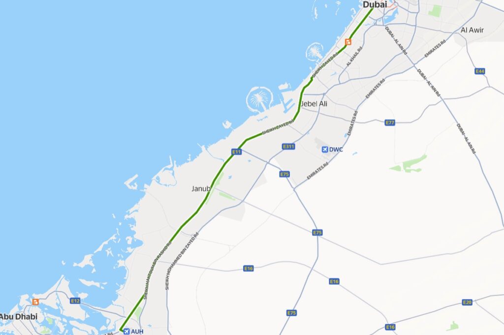 Bus E102 Route